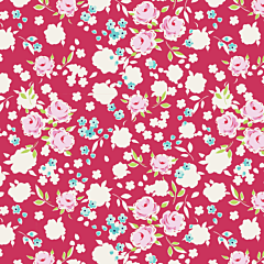 Tilda 100% Cotton Fabric Apple Butter, Bonnie, Red Fat Qtr 