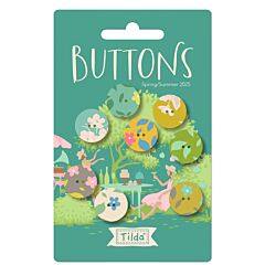 Tilda Sunday Brunch Green Buttons