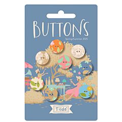 Tilda Sunday Brunch Blue Buttons