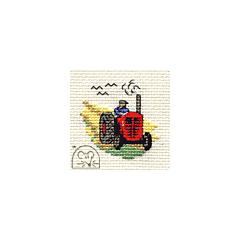 Mouseloft Red Tractor Cross Stitch Kit - 004-N02stl