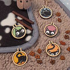 Cross Stitcher Mini Hoops Pack - Issue 420 - Crazy Cats 