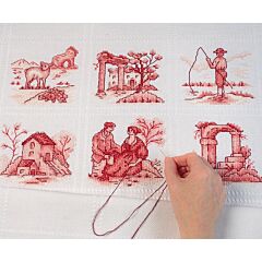 CrossStitcher Project Pack - Issue 423 and 424 - Vintage Chic - FABRIC ONLY