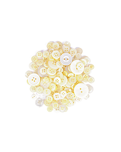 Craft Buttons - Assorted Cream (60g Pack)