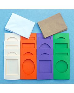 Autumn Colours Card Pack - With choice of White or Kraft Envelopes