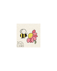 Mouseloft Funsize Cross Stitch Kit - Bee 00M-101mms
