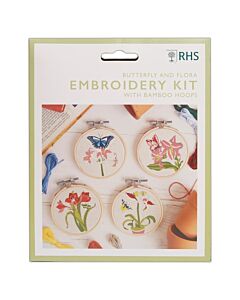 RHS - Embroidery Kit - Butterfly And Flora
