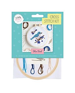 Simply Make Cross Stitch Kit - Blue Bird