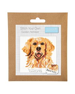 Trimits Stitch Your Own Golden Retriever Cross Stitch Kit 