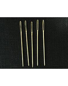 Gold Plated Tapestry Needles - Size 24 & 26 (Pack of 2)