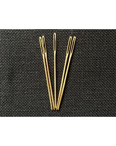 Gold Plated Tapestry Needles - Size 22 (Pack of 5)
