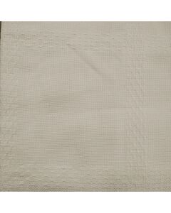 14 Count Palisade Afghan: White - Off Cut - 62 x 164 cm