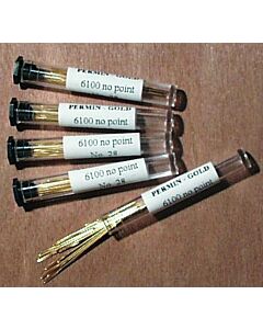 Permin Tube of 20 x Size 26 Gold Plated Tapestry Needles