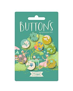 Tilda Sunday Brunch Green Buttons