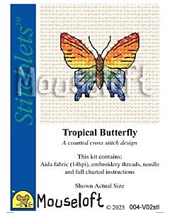 Mouseloft Stitchlet Tropical Butterfly