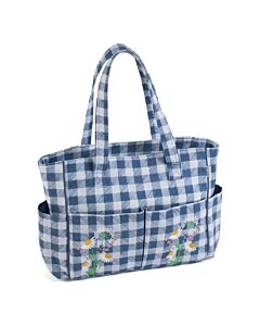 Craft Bag - Wild Summer Floral Plaid