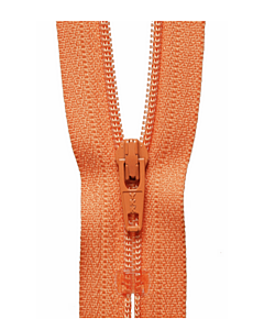 YKK Nylon 10cm Zip - Dark Peach 43